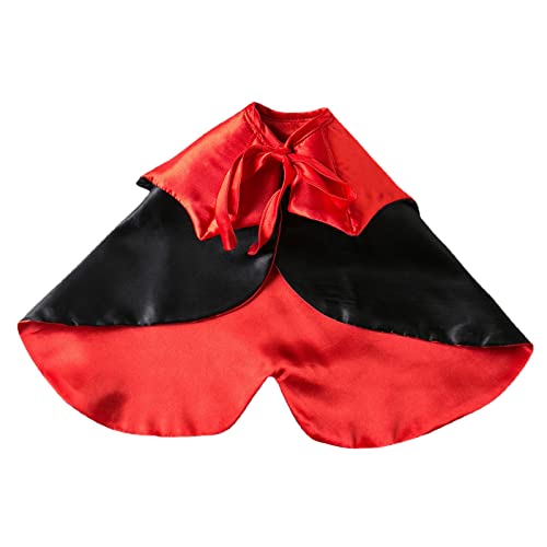 Pet Cape Atmungsaktives Cosplay Werkzeug Mode Haustier Katze Hund Halloween König Umhang für Schnauzer Schwarz Einheitsgröße von lamphle