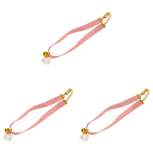 lamphle Haustierhalsband Einzigartiges Muster Karabinerverschluss Design Polyester Cartoon Anhänger Typ Haustier Druck Halsband Fotografie Requisite Haustier Zubehör 8 3 Stück von lamphle