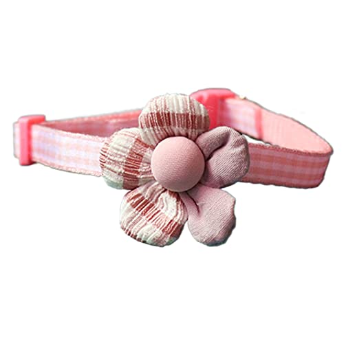 lamphle Kätzchen Halsband Blume Ornament Dekorative Polyester Cartoon Blumenstil Haustier Hund Katze Halsband Dekor Haustier Produkt Rosa von lamphle