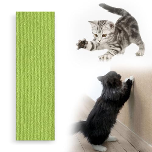 Kratzmatte Selbstklebend, 2025 Neues Kratzschutz Sofa Katze, Pet Claw Scratch Protection, Katzen Kratzmatte, Kratzmatte Katze Wand, Kann auf Möbeln, Boden, Wand Geklebt Werden (Hellgrün, S) von laocaf