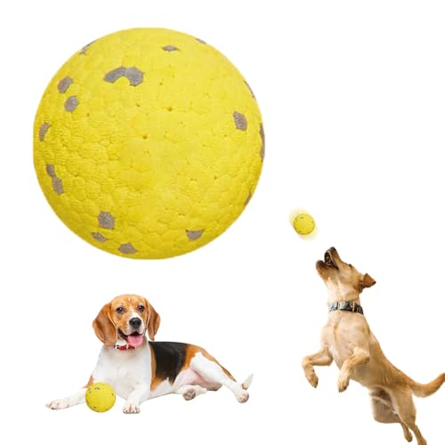 laocaf Hundespielzeug Unzerstörbar, Neuer Hundespielzeug Ball, Beißspielzeug für Haustiere, Anti-Angst, Für Alle Hunde Geeignet (L, Ball) von laocaf