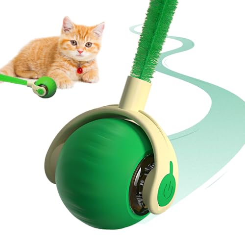 laocaf Interactive Cat Toy Ball, 2025 Neue Katzenball-Elektronik, Halten sie Ihre Katze Aktiv, Katzenball Elektrisch, Geeignet für Katzen und Hunde (Grün) von laocaf