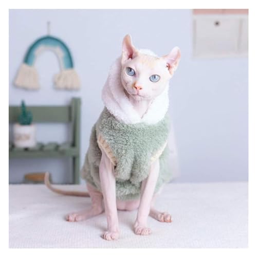 Haarlose Katze Baumwolle, Kleidung for haarlose Katzen, Haustierbedarf for Kätzchen mit Hut, Kleidung for Sphynx-Katzen(S+) von lbEUR