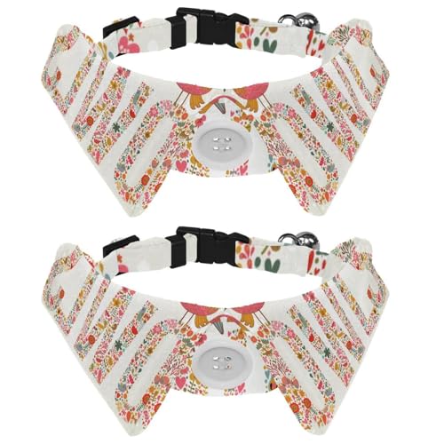 Hundehalsband mit Fliege, verstellbar, formelles Smokinghalsband mit abnehmbarem Hemdkragen, Katzenhalsbänder für kleine Haustiere, niedliches Cartoon-Eulen-Blumen-Muster Hundehalsband mit Fliege, verstellbar, formelles Smokinghalsband mit abnehmbarem Hemdkragen, Katzenhalsbänder für kleine Haustiere, niedliches Cartoon-Eulen-Blumen-Muster von lcndlsoe