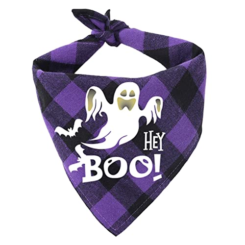 Halloween Hund Bandanas, Leuchtende Halloween Hund Bandana Dreieck Hund Schal Lätzchen, Dreieck Hund Schal Einstellbar Hund Lätzchen für Halloween Urlaub Kostüm Lear-au von lear-au