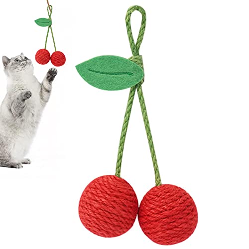 Sisalball Katzenspielzeug | Verspielter Katzenball Katzenball Katzenspielzeug, zarter interaktiver Katzenball Spielzeug, Katzenbedarf Bälle für Indoor-Katzen, ideal für Ihr Haustier Lear-au von lear-au