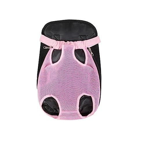 Leconpet Haustier-Trage-Rucksack, Beine Out Verstellbarer Haustier-Front-Katzen-Hundetrage-Rucksack, Easy-Fit Hunde-Reiserucksack, Tragetasche für Wandern, Camping für kleine, Katzen (M, Rosa) von leconpet