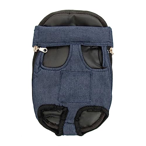 Leconpet Haustier-Trage-Rucksack, Beine Out Verstellbarer Haustier-Front-Katzen-Hundetrage-Rucksack, einfach zu montierender Hunde-Reiserucksack für Wandern, Katzen (L, dunkelblauer Denim) von leconpet