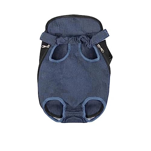 Leconpet Haustier-Trage-Rucksack, Beine Out Verstellbarer Haustier-Front-Katzen-Hundetrage-Rucksack, einfache Passform, Hunde-Reiserucksack, Tragetasche für Wandern, Katzen (L, blauer Denim) von leconpet