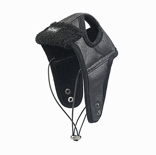 Leconpet Hund Fliegerhut Hund Winter Pilothut mit Ohrenklappen für kaltes Wetter (XX-Large, Schwarz) von leconpet