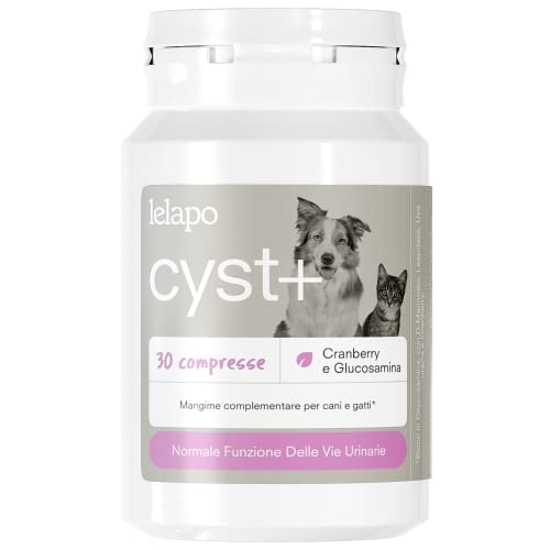 lelapo Cyst+ Hund und Katze, 30 cps für Wellness Harnwege und Blasenentzündung, natürliches Ergänzungsfuttermittel mit Lespedeza, Cranberry, Glucosamin, D-Mannose, UVA Ursina - für alle Altersgruppen von lelapo