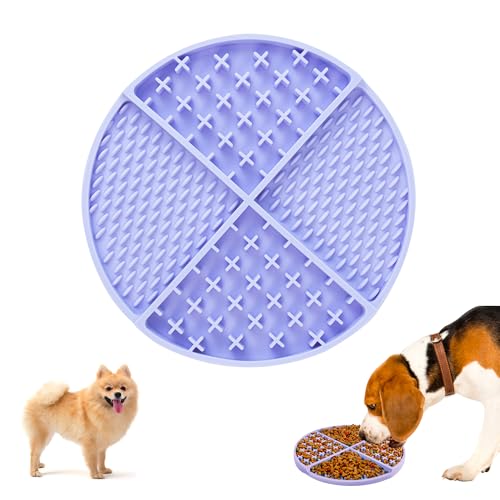 Slow Feeder Anti Schling Napf für Hunde und Katzen Leckmatte Hund mit großem Saugnapf,Schleckmatte Katze für Nassfutter und Trockenfutter,1 Pcs von lemgyiamz