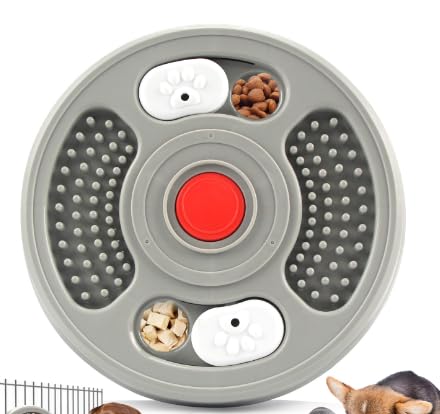 Antischlingnapf Hunde Anti Schling Napf für Hunde und Katzen Silikon mit Großem Saugnapf, Leckmatte Hund, Schleckmatte Katze für Trockenfutter und Nassfutter,23.5 * 23.5 * 4.5cm von lemgyiamz