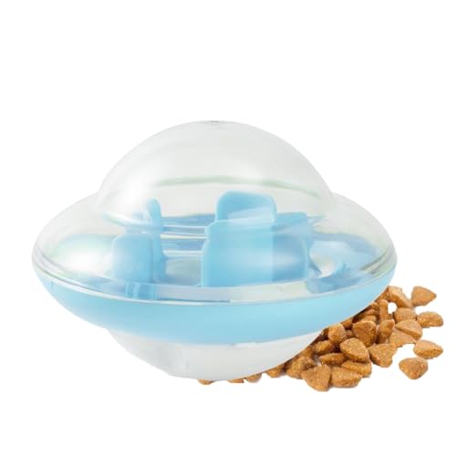 Slow Feeder Napf,Slow Feeder Katzennapf,Slow Feeding Ball Slow Feeder Dish - Haustierspielzeug, Hundefutter-Puzzle-Futterspender, Welpenspielzeug, interaktives Tierfuttertablett, von lencyotool