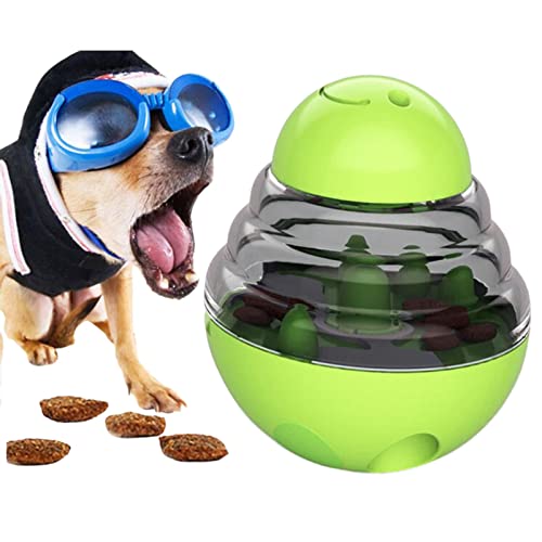 lencyotool Dog Tumbler Leaking Food Toy,Lebensmittelspender mit Tumbler-Design - Leakage Food Ball für Hunde Katzen Intelligenztraining Übungsspielzeug von lencyotool