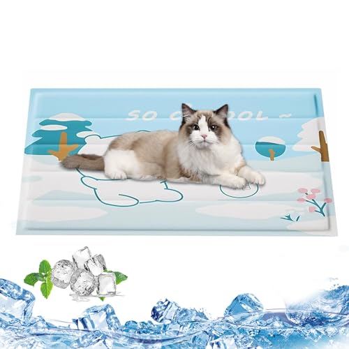 lencyotool Haustier-Kühlmatten, kühlende Hundedecke - Kühlmatte Decke für Haustiere | Tragbare, atmungsaktive Haustier-Kühlbettmatte, Decke für kleine und mittelgroße Haustiere, Katzen von lencyotool