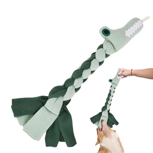 lencyotool Welpen-Seilspielzeug,Welpen-Beißseil | Hunde-Beißspielzeug, geflochtener Knoten, quietschendes Hundespielzeug,Quietschendes Kauspielzeug für Hunde für Hunde, niedliches Spielzeug mit von lencyotool