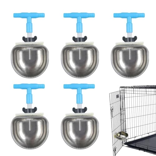Leryveo Hasen-Wasserspender, Kaninchen-Wassernapf,5 Stück automatischer Wassernapf-Käfig-Wasserspender | Saubere, hygienische Meerschweinchen-Wasserflasche, Kaninchen-Wasserflasche für Kleintiere, von leryveo