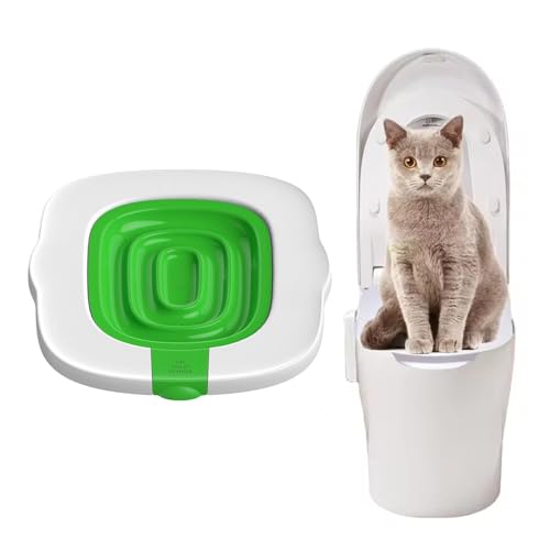 Leryveo Toilettentraining für Katzen, Katzentoilettentraining - Tragbare Katzentoilette für das Training - Katzen-Toiletten-Trainingsset, Kätzchen-Töpfchen-Zugsystem, Toiletten-Katzentoiletten-Trainer von leryveo