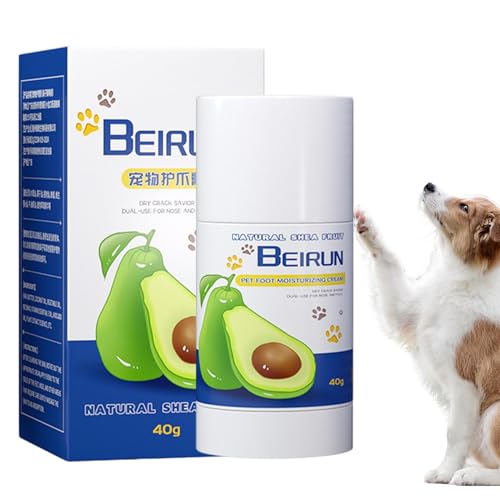 leryveo Pfotencreme für Hunde, Katzenpfotenbalsam | 40g Hundepfotenwachs Pfotenschutz-Feuchtigkeitscreme - Haustier-Nasen-Pfotenbalsam, feuchtigkeitsspendende Creme, wirksamer Pfotenberuhiger für von leryveo