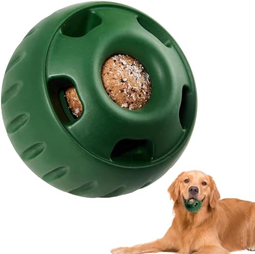 Schleckball Hund，Pupsicle Hundespielzeug Langlebiges Leckerli，Interaktives Hunde Leckerli Ball Spielzeug，Befüllbares Hundespielzeug, um Ihren Welpen abzulenken, sicher für Hunde, leicht zu reinigen von letaofang