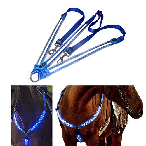 letaofang LED Pferdegeschirr, Horse Breastplate Collar Hohe Sichtbarkeit Tack Für Reiten Einstellbare Sicherheitsausrüstung von letaofang