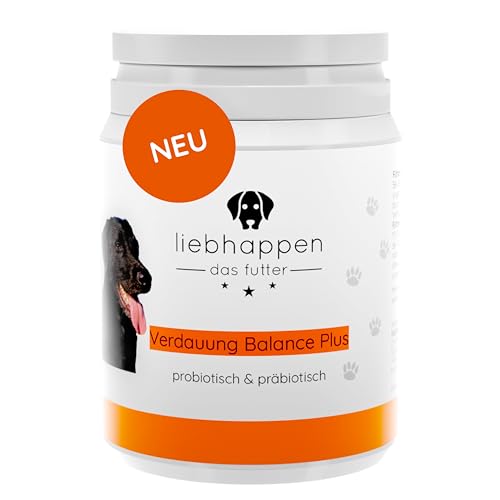 liebhappen VERDAUUNG für Hunde Unterstützt den Darm bei Verdauungsproblemen mit Probiotika & Präbiotika für die Darmflora 100 Tabletten für den Hund von liebhappen