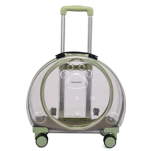 Tragbare Haustier-Trolleybox, einziehbare Trolleybox mit leisen Rädern, Haustier-Outdoor-Rucksack, Bubble Pet Box von liefoytimn