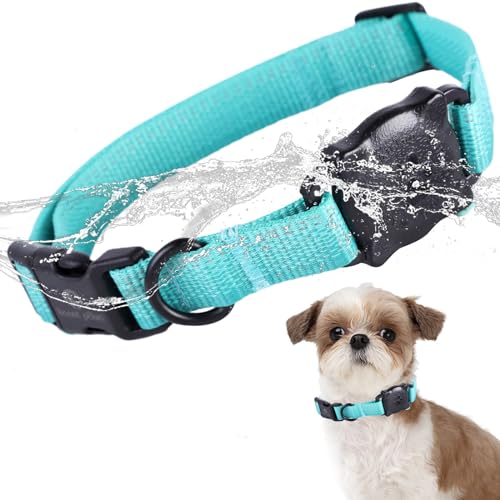 Lionet Paws Hundehalsband mit Farbverlauf, reflektierendes AirTag-Hundehalsband, IP68, reflektierendes, langlebiges Hundehalsband für kleine, mittelgroße und große Hunde, Mädchen, Jungen, Geschenk, von lionet paws