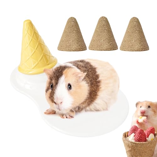 lisutupode Hamsterbett, Keramik Kühlpad Nagetier Zubehör, Schlafkegel Mit Nagehölzern Kleintierzubehör Für Frettchen Chinchilla Eichhörnchen lisutupode Hamsterbett, Keramik Kühlpad Nagetier Zubehör, Schlafkegel Mit Nagehölzern Kleintierzubehör Für Frettchen Chinchilla Eichhörnchen von lisutupode
