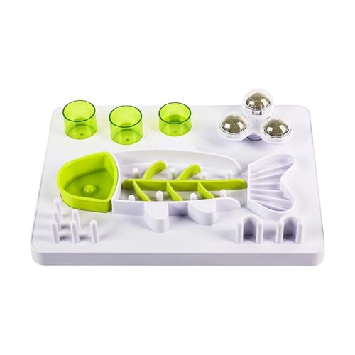 lisutupode Puzzle Slow Feeder Hundenäpfe – Fischform Slow Feeder Puzzle Hundenapf | mit 3 rotierenden Katzenminzenbällen, rutschfeste Unterseite, Leckerli-Spielzeug für Welpen, Kätzchen, Katzen lisutupode Puzzle Slow Feeder Hundenäpfe – Fischform Slow Feeder Puzzle Hundenapf | mit 3 rotierenden Katzenminzenbällen, rutschfeste Unterseite, Leckerli-Spielzeug für Welpen, Kätzchen, Katzen von lisutupode