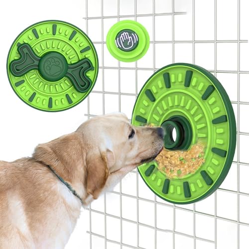 locwanot Leckmatte für Hunde, Hundebox Pads Slow Feeder Busters Feeder Schalen Pad Training Spielzeug Platte für Erdnuss-Joghurtbutter, Angstlinderung Spielzeug Grün von locwanot