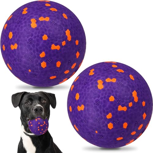 loncoldy Hundebälle, 7,6 cm, unzerstörbarer Hundeball, Hundespielzeug für aggressive Kauer, Tennisbälle für Hunde, Kauspielzeug, interaktiver Ball für Hunde, robuste Hundespielzeugbälle für kleine, von loncoldy