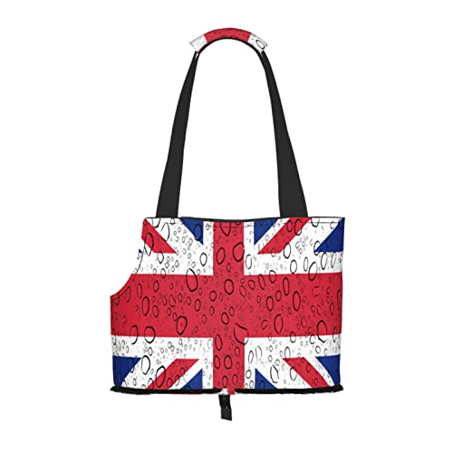 Britische Flagge Vereinigtes Königreich, weiche Seitentasche für die Reise, Tragetasche für Haustiere, tragbare Handtasche für kleine Haustiere, Umhängetasche von losolese