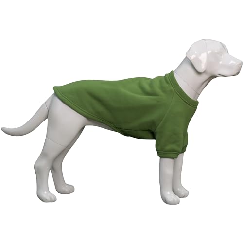 Lovelonglong Hunde-Sweatshirt für kaltes Wetter, Herbst und Winter, Hunde-T-Shirts für kleine, mittelgroße und große Hunde, Blattgrün, Größe XS von lovelonglong