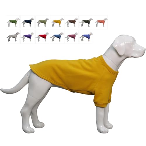 Lovelonglong Hunde-Sweatshirt für kaltes Wetter, Herbst und Winter, Hunde-T-Shirts für kleine, mittelgroße und große Hunde, Ingwer, Größe L von lovelonglong