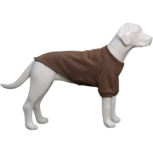 Lovelonglong Hunde-Sweatshirt für kaltes Wetter, Herbst und Winter, Hunde-T-Shirts für kleine, mittelgroße und große Hunde, Kaffee, Größe XL von lovelonglong