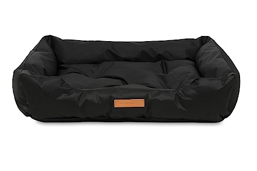 lovingHome® Gestepptes Hundebett Tiersofa Tierbett Hundekissen in versch. Farben (schwarz) von lovingHome