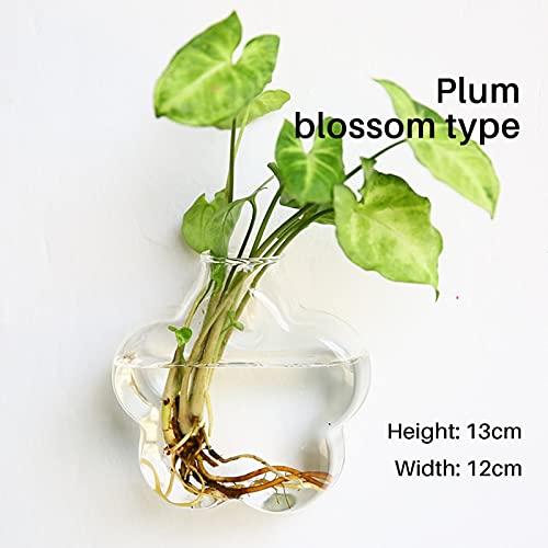 Aquarium Aquarium-Tank Fischschüssel Dekoration Wandbehang Aquatische Haustiervorräte for Betta Fischschaumkasten Verpackung Aquarien (Color : Plum Blossom) von luckxuan