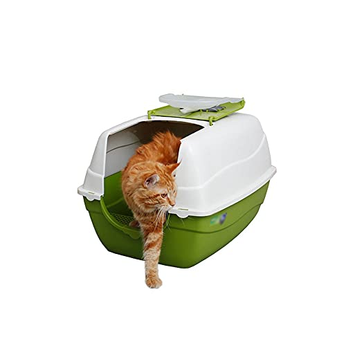 Katzentoilette Clamshell TYP Grosse Grosse BEHÄLTIGER WAOP-KASTENPRITZERFEHLER WC-Katzenkasten ist dauerhaft und leicht zu reinigen Katzentoiletten (Color : C) von luckxuan