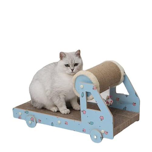 Kratzbäume Katzen/Katzen Kratzbaum Kleines Auto Katzenkratzbrett Katzenstreu Katzenspielzeug lässt Keine Krümel Fallen Wellpappenschleifer großes Schutzsofa Kratzbaum für Katzen (Size : Large) von luckxuan