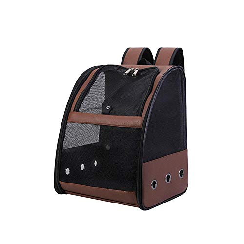 luckything Papagei Rucksack Mit Ständer Vogel Transportkäfig Rucksack Reisekorbhalter Papagei Rucksack Vogel Transportkäfig Transportrucksack Vogel 360 ° Sichtfeld Tragbar Atmungsaktiver Tragetasche von luckything