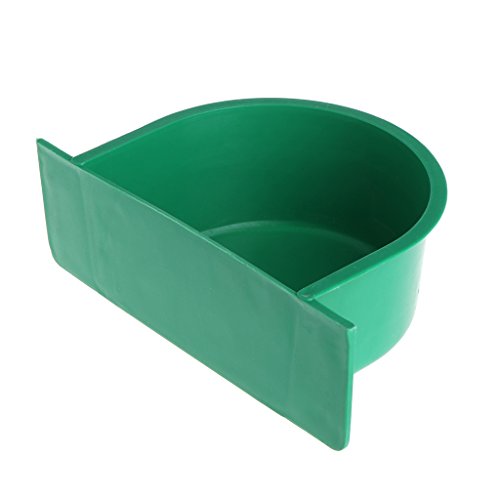 luosh Bird Feeder Wasser Futter Fütterung Papageienkäfig Plastikschale Tauben-Trinkgerät, 10,6x6,6 cm von luosh