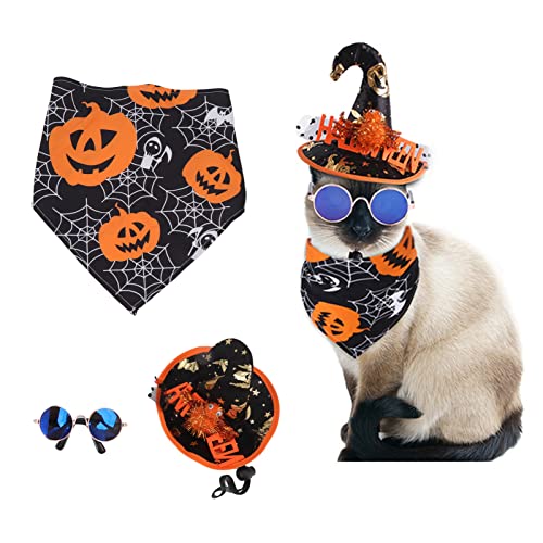 3pcs Halloween Pet Decorations Set Cute Dog Halloween Costume Set for Birthday Party Thanksgiving Christmas Dogs Cats Puppy Kitten ﻿ von lvifloae