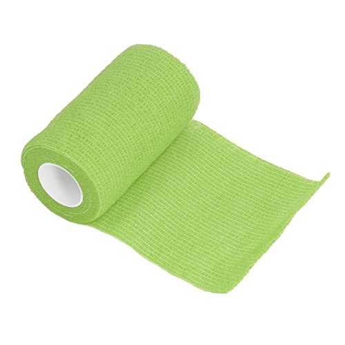 lvifloae 12 Stück Selbstklebende Bandage, Bandage, Naturlatex, elastisch, selbstklebend, für Kühe, Hunde, Pferde, Haustiere (10 cm, rot) (Grasgrün) von lvifloae