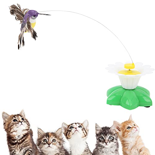 lvifloae motorisierte Fliegende Vogelkatze Spielzeug lebensee Flugaktion Kätzchen Critter Interactive Cat Toys Klatschkatze Spielzeug, simuliertes Birdsong -Katzenspielzeug, von lvifloae