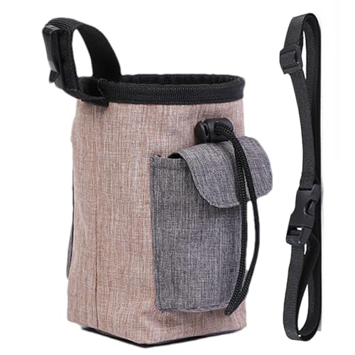 lyanny Hunde-Leckerli-Tasche, Trainings-Hunde-Snack-Tasche, freihändige Hunde-Lauftasche mit Gürtel, Haustier-Welpen-Leckerli-Tasche für Hundespaziergänge im Freien von lyanny