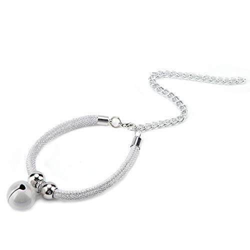 Haustier-Halskette Im Japanischen Stil, Nylon-Zubehör, Katzenglockenhalsband-Verlängerungskette (Weiss) von lyrlody