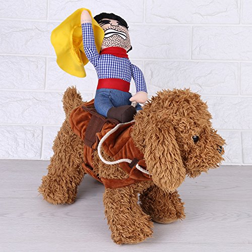 Lustiges Hundekostüm, Cowboy-Hundekostüm, Haustierparty, Cosplay-Kleidung, Neuheit für Kleine, Mittlere und Große Hunde(L) von lyrlody
