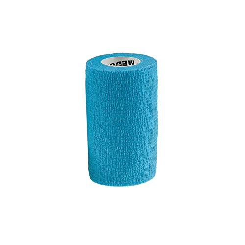 maDDma 1/3/6 Haftbandagen Größe+Farbe wählbar - selbsthaftende Bandage Fixierverband selbstklebend, Farbe:1 Stück | 10 cm | Light Blue von maDDma